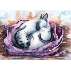Print - Fox on a Grainfield